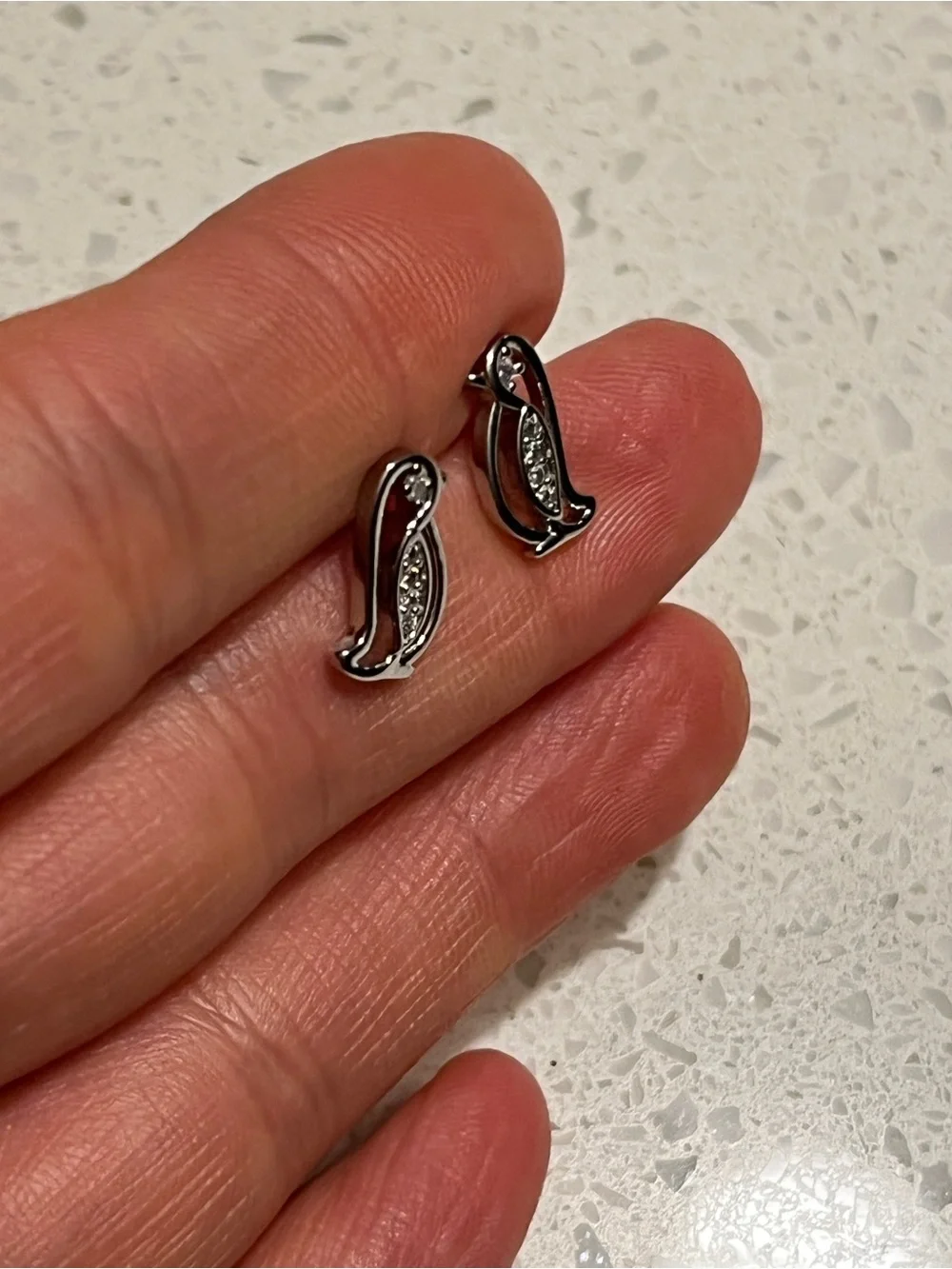 Cute penguin stud earrings‎